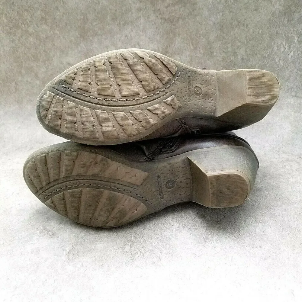 Falls Creek Womens Kinsey  Sz 6 M Brown  2" Heeled Ankle Boot Booties - Picture 9 of 10